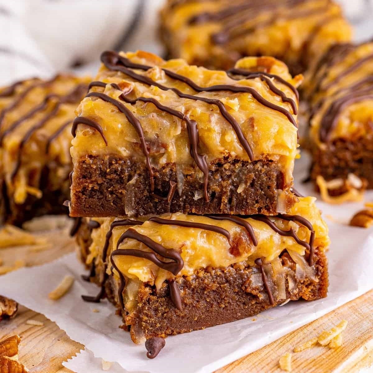 German Chocolate Brownies 