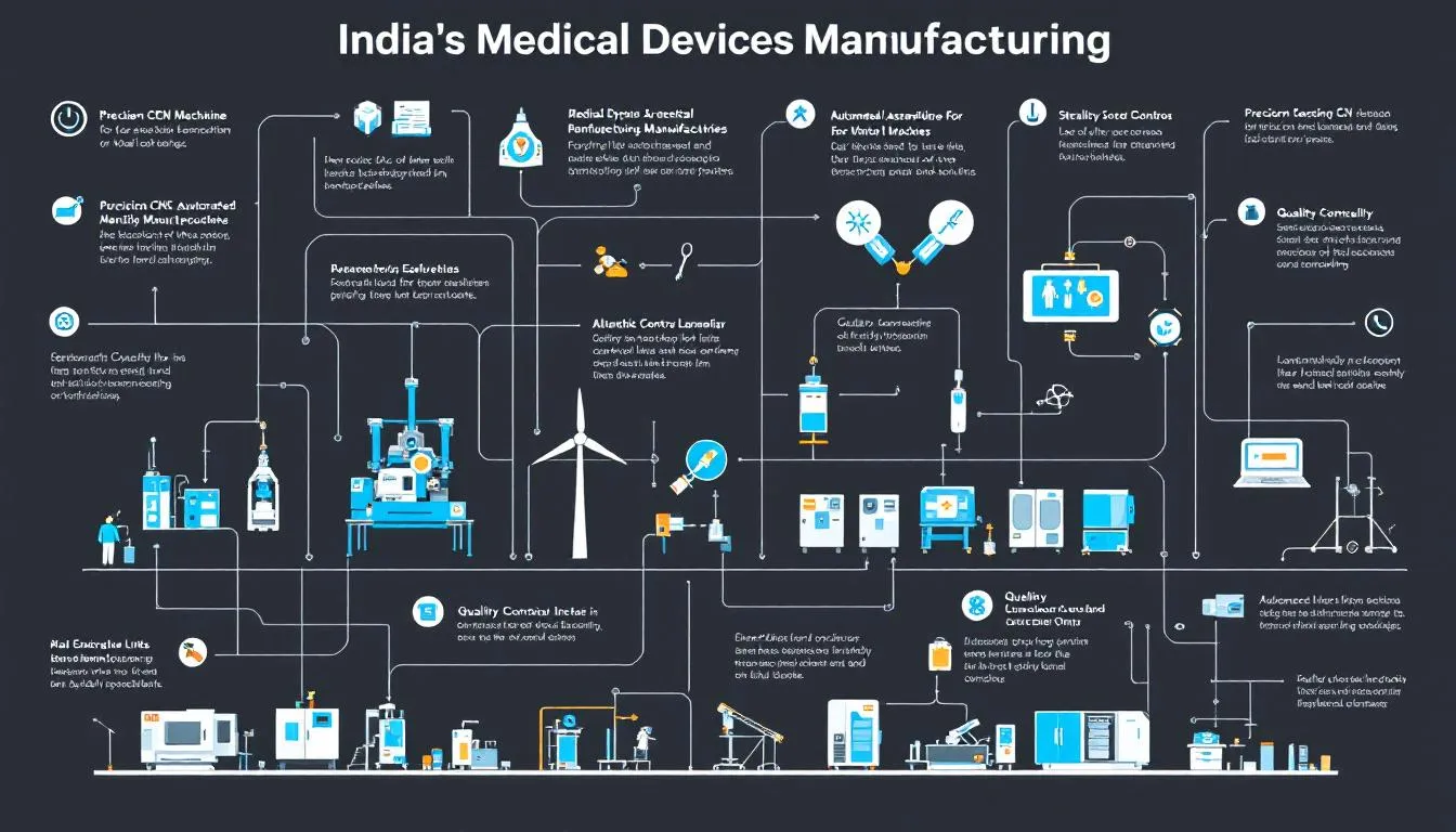 Machinery and equipment used in medical device manufacturing.