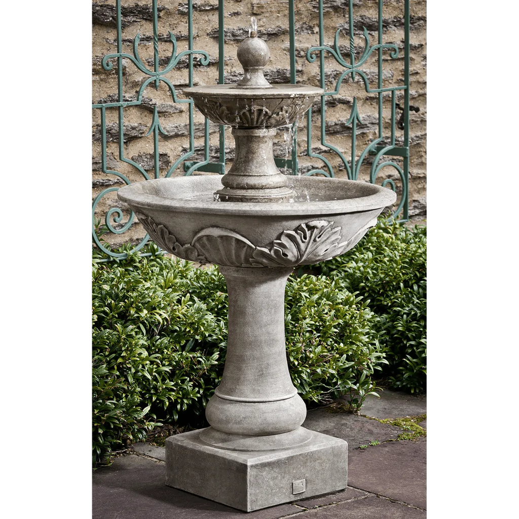 An image of the Campania International Acanthus Two Tiered Fountain - FT-191 from Airpuria.