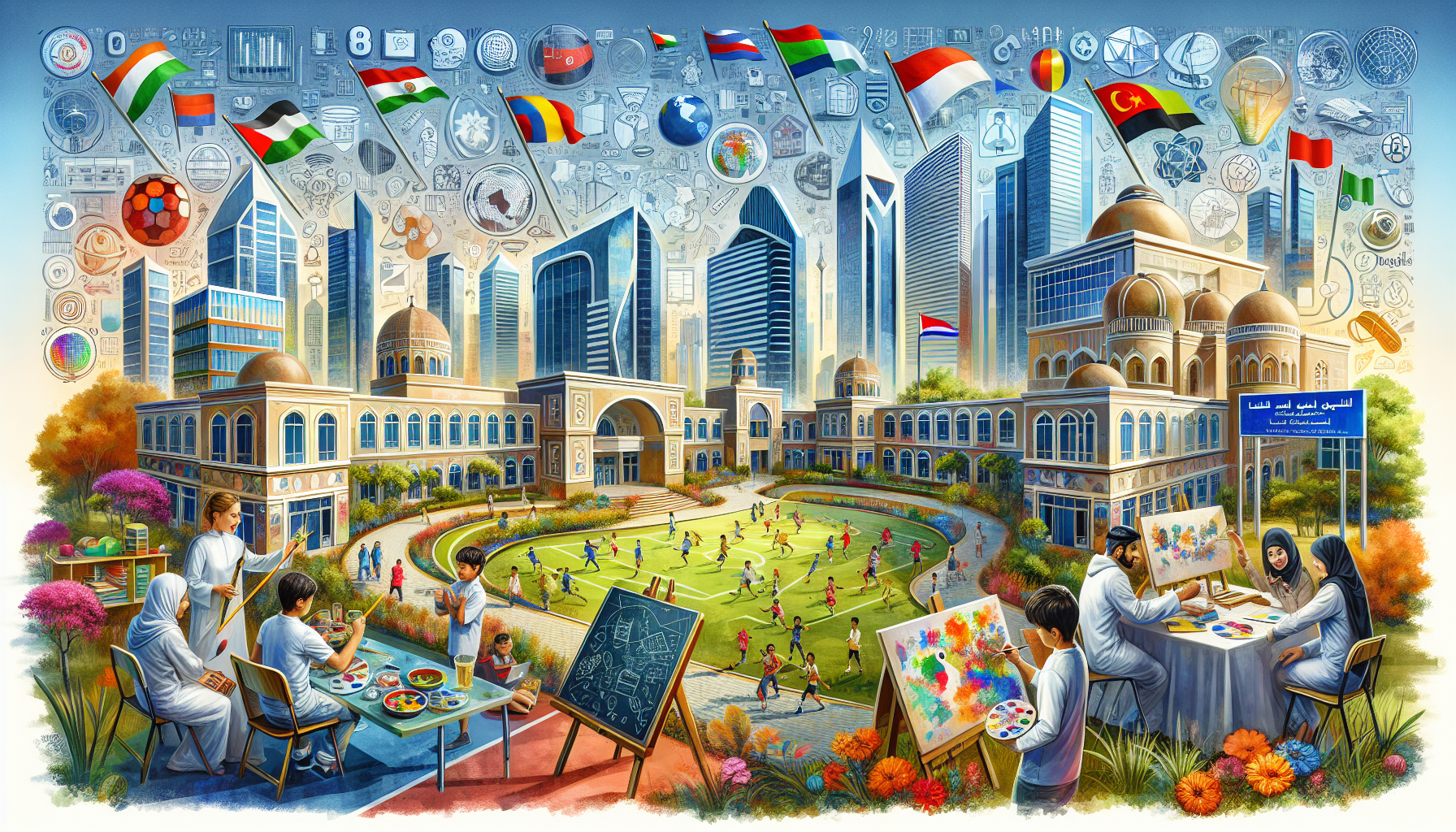 A visual representation of the top international schools in Dubai, highlighting their unique features.