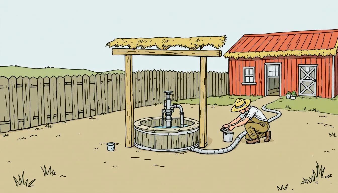 Proper well pump installation diagram.