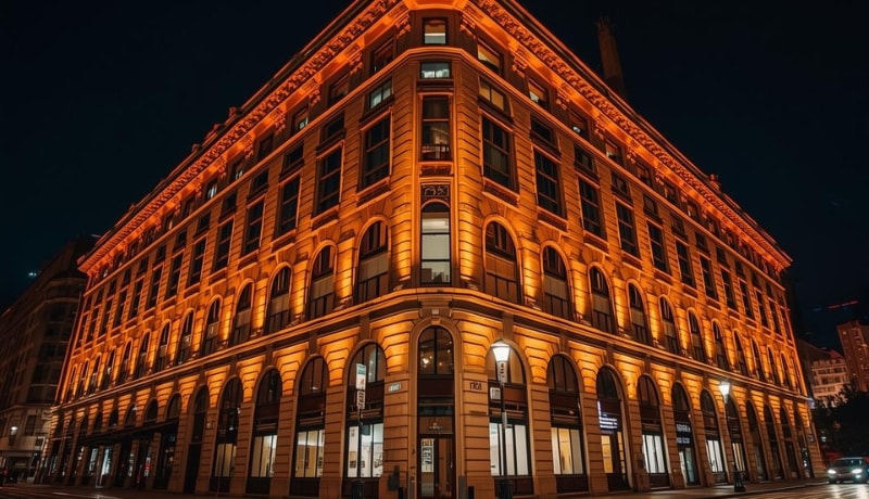 Lighting concepts as lighting pollution in big building