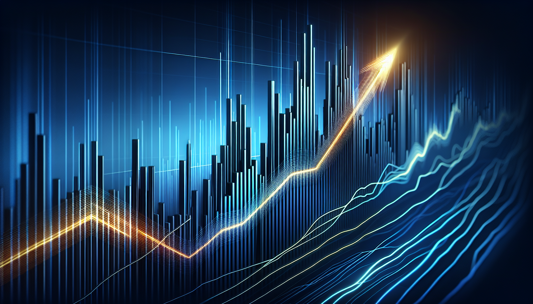 An image showing support and resistance levels breakout