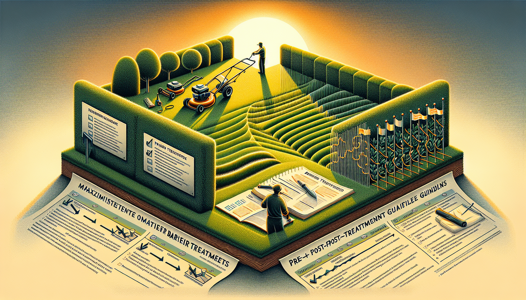 Illustration of maximizing barrier treatment effectiveness