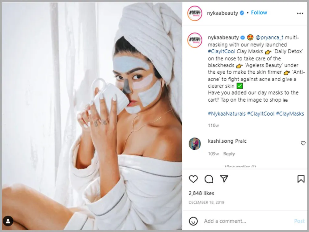 Image shows influencer nykaa marketing strategy