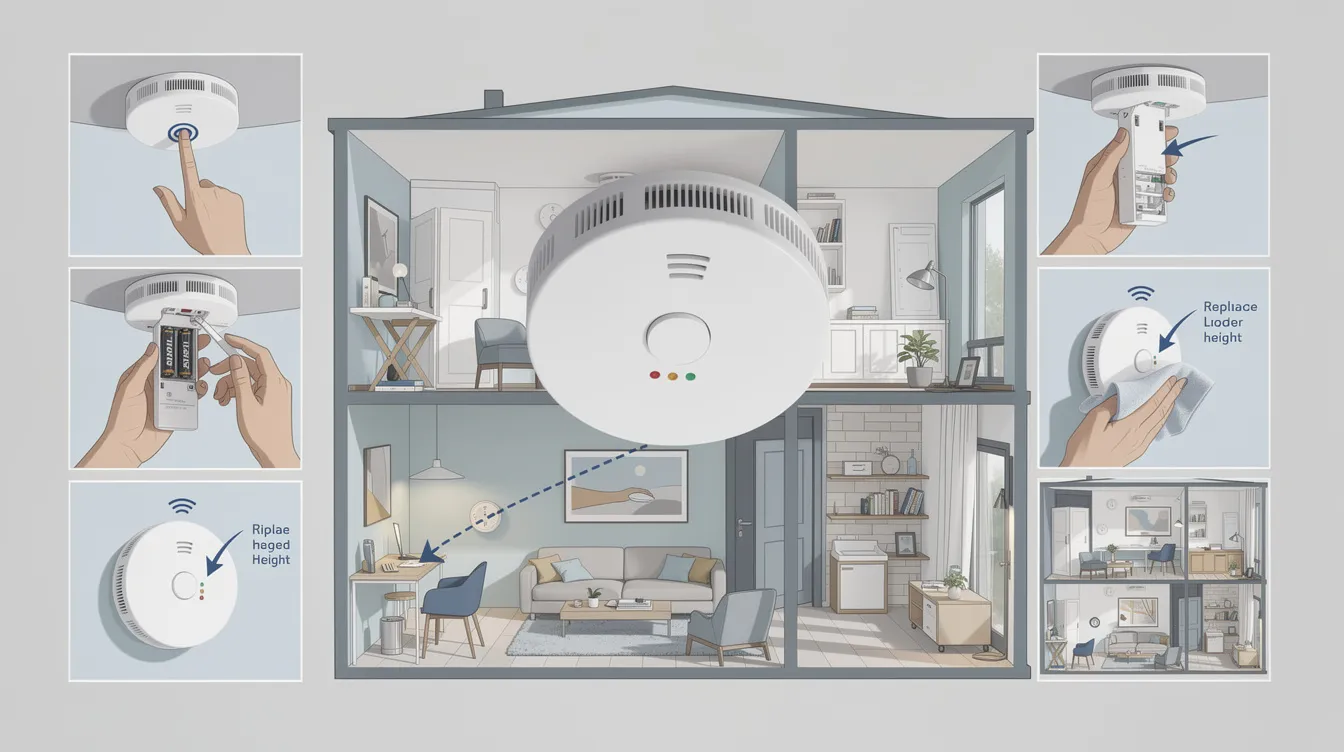 Maintenance and care for carbon monoxide detectors.