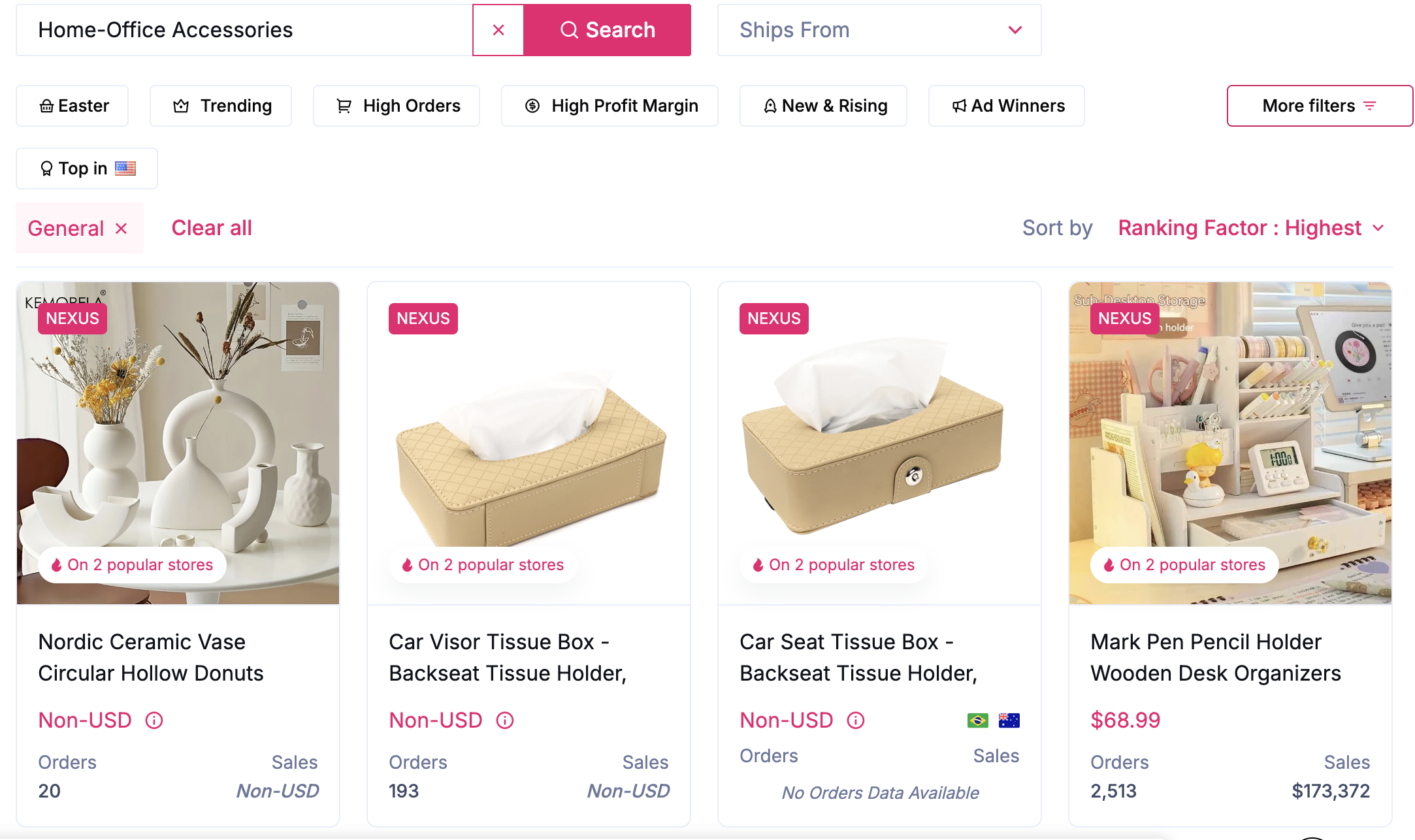shopify niches - home accessories 
