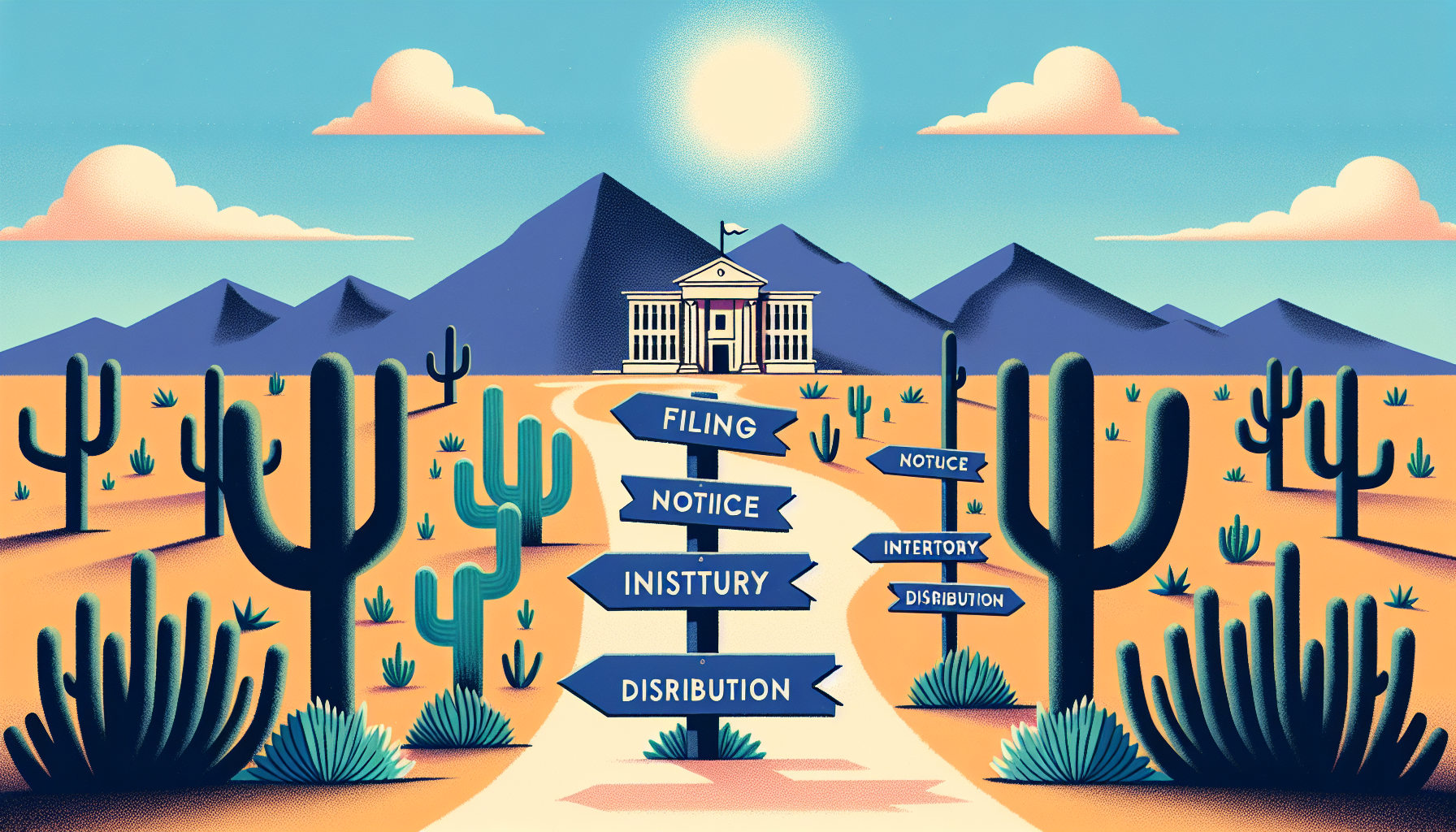 Illustration of the probate process in Arizona