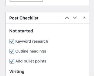 StriveCalendar Post Checklist