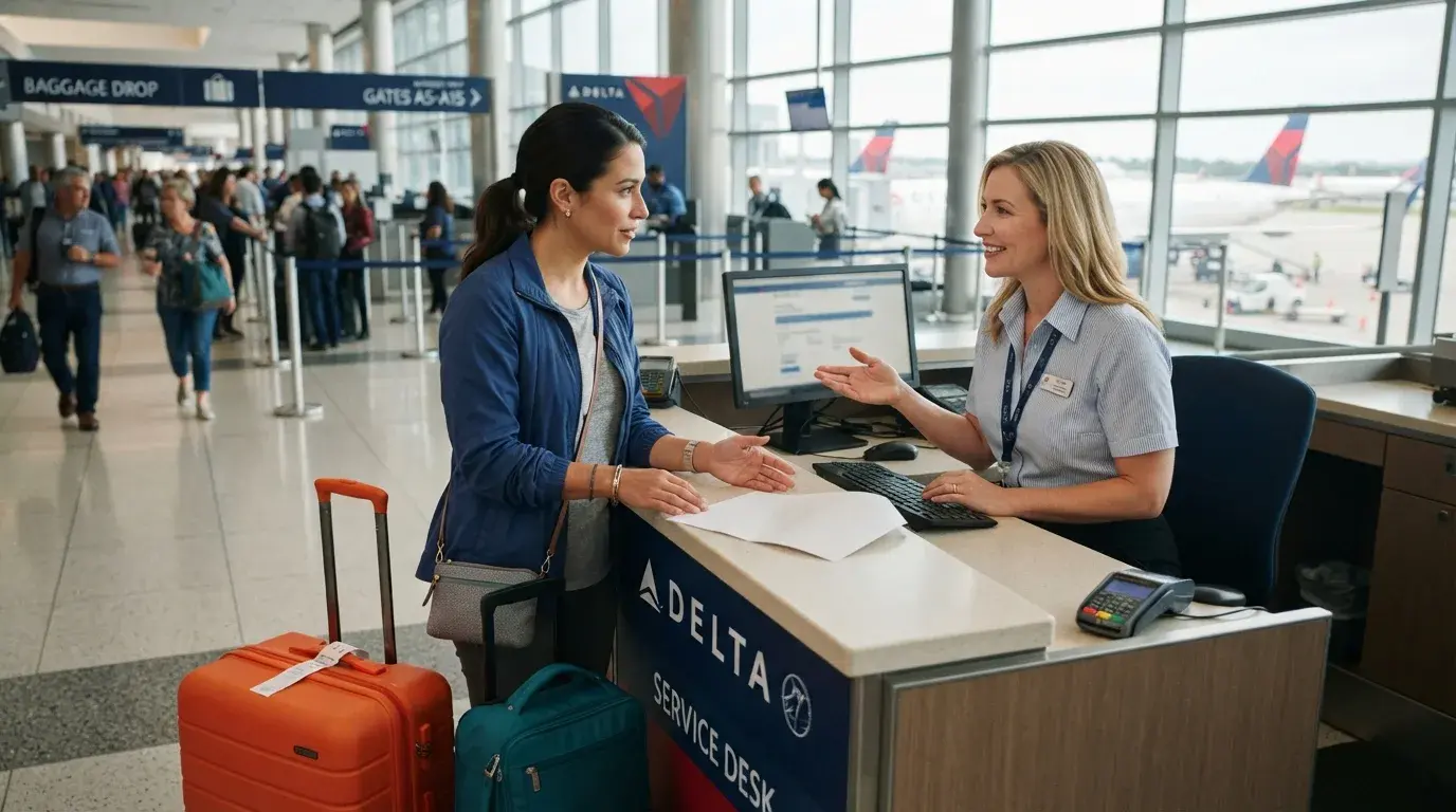 Dummy flight ticket change policy covering date validity and route updates
