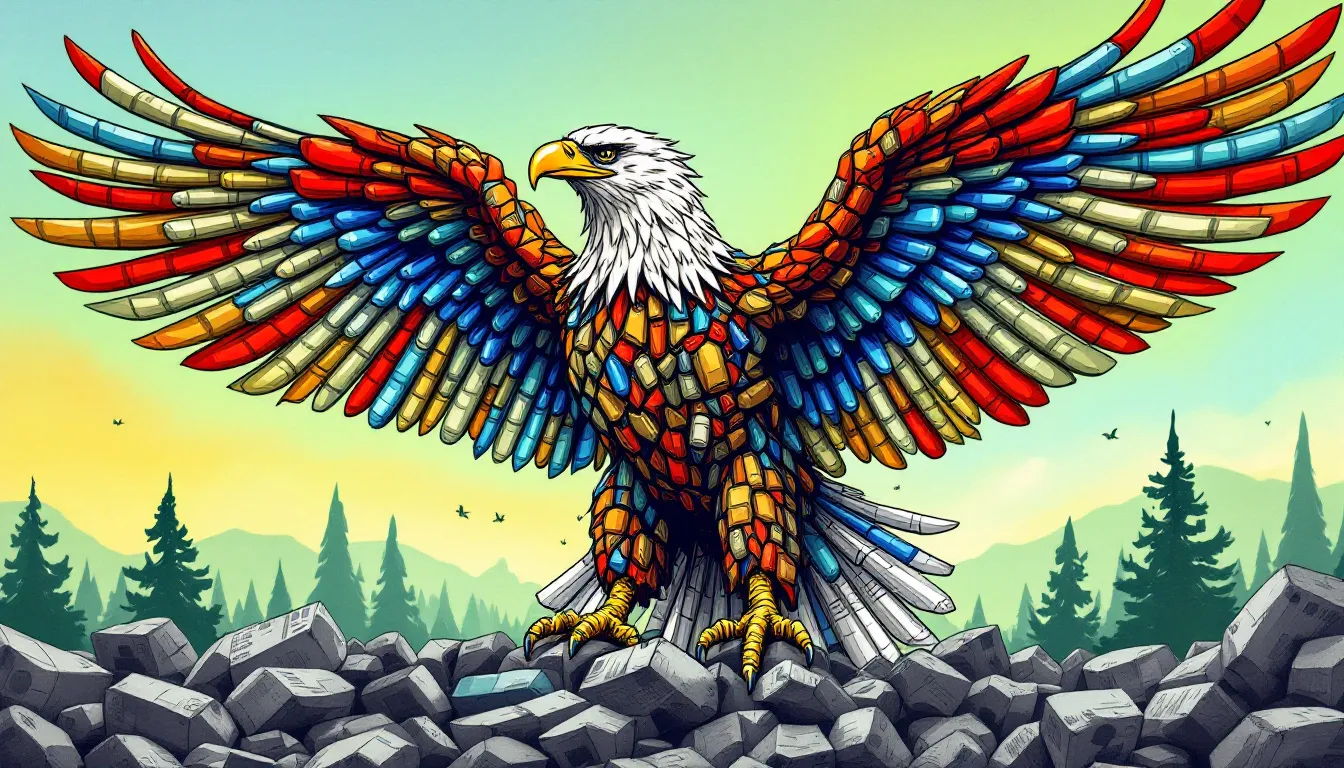 A visual representation of the 'Make Recycling Great Again' petition campaign.