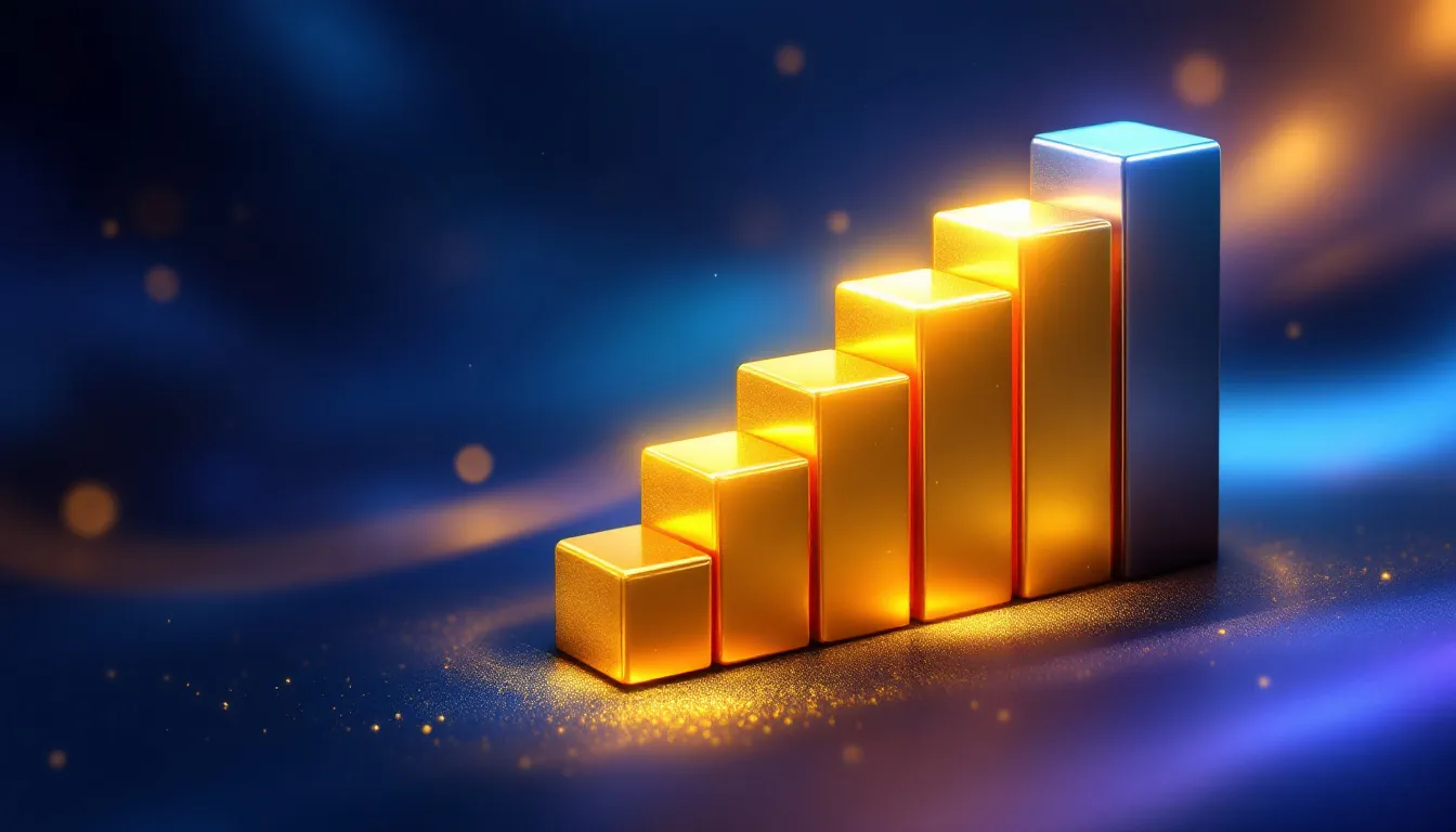 An illustration showing the gold to platinum price ratio.