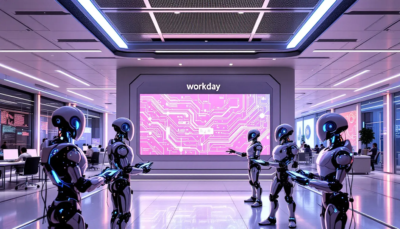A visual representation of AI agents revolutionizing business operations, highlighting Workday's innovative approach.