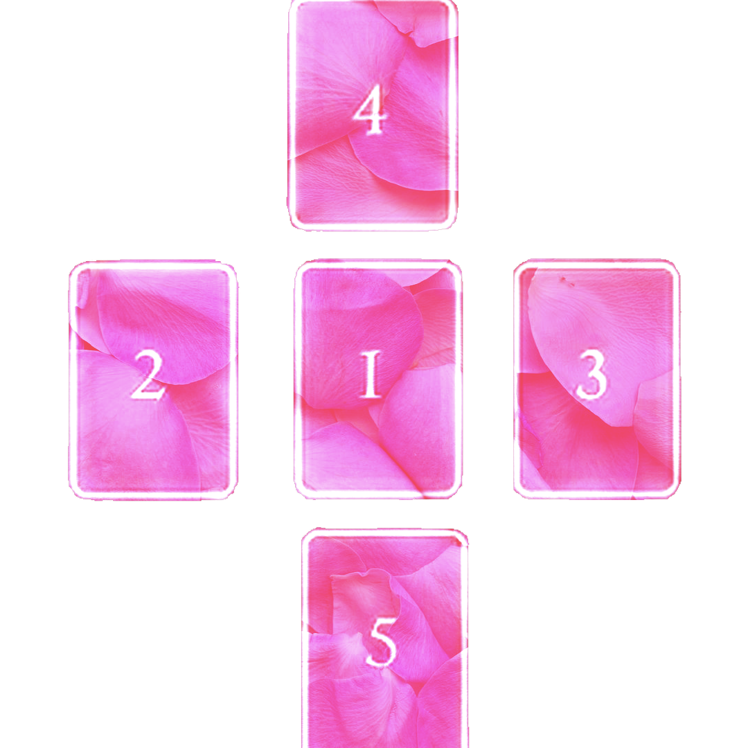 illustration of twin flame tarot spread