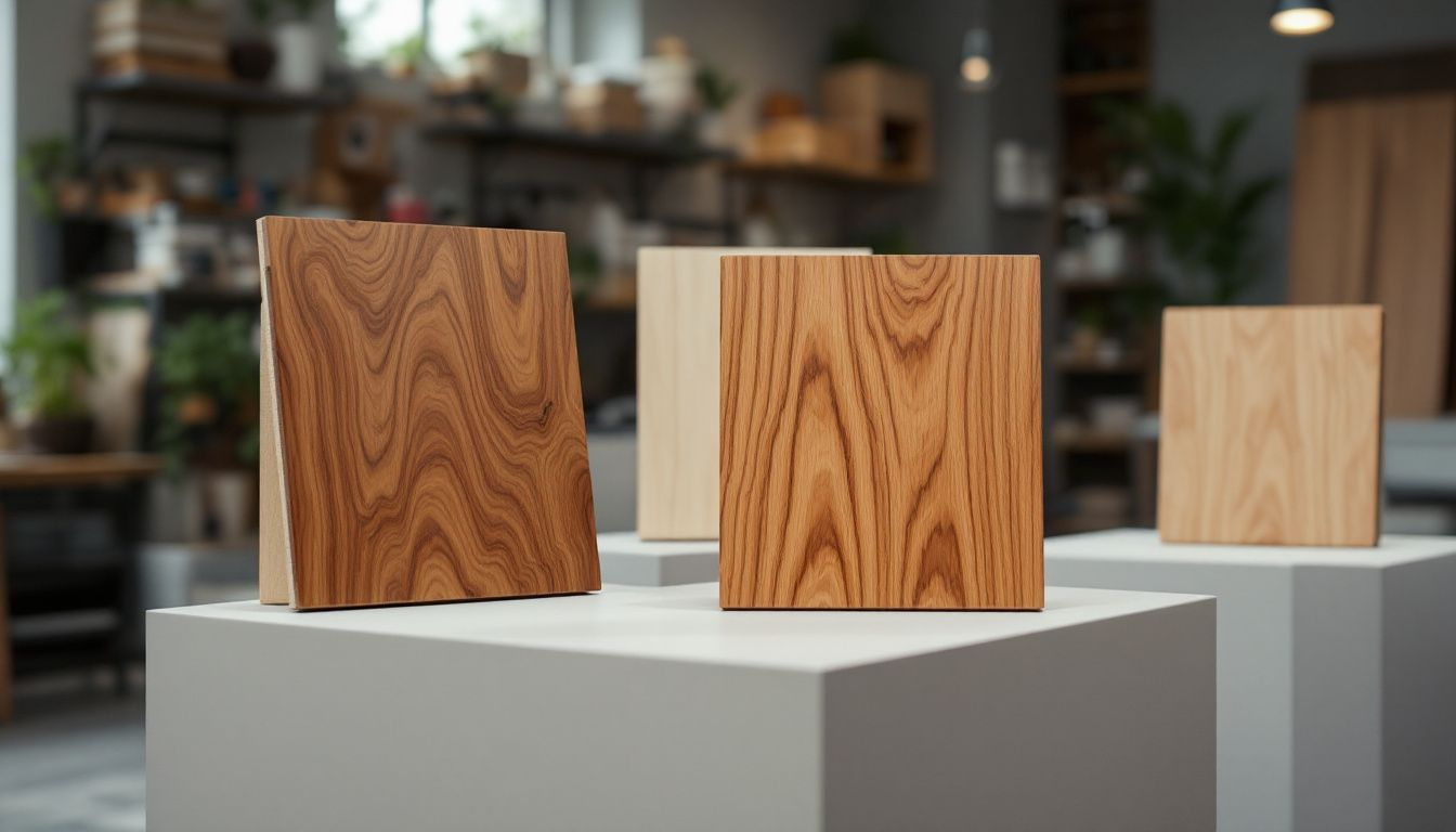 Identifying different wood species in hardwood flooring.