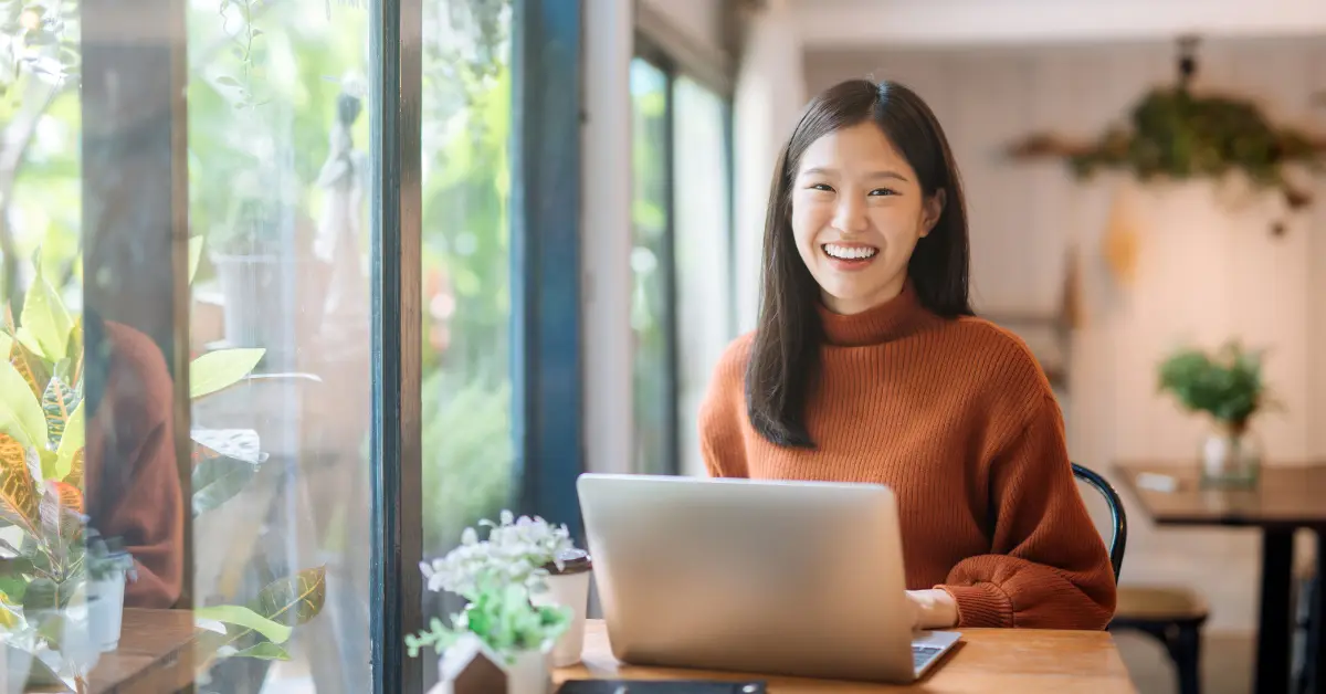 A woman reviewing 401k catch-up contribution for OnlyFans creator.