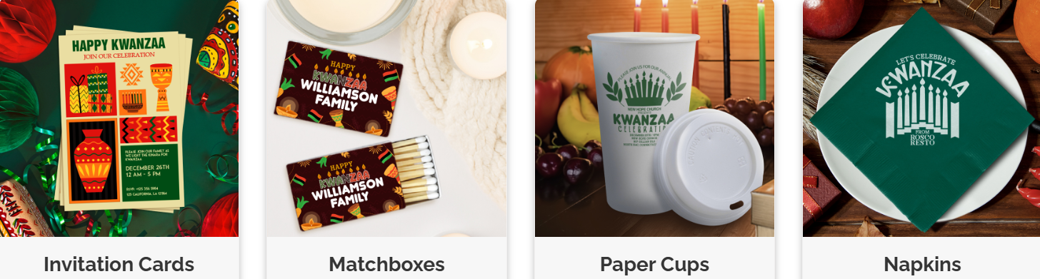 Kwanzaa Home Decor & Party Essentials Using Custom Items