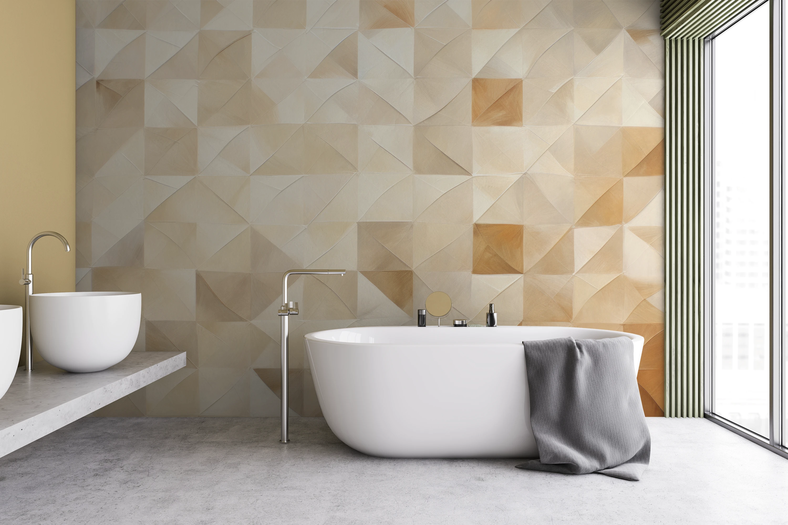 One of the Decomura photo wallpaper patterns from the "Mosaic Forms" collection