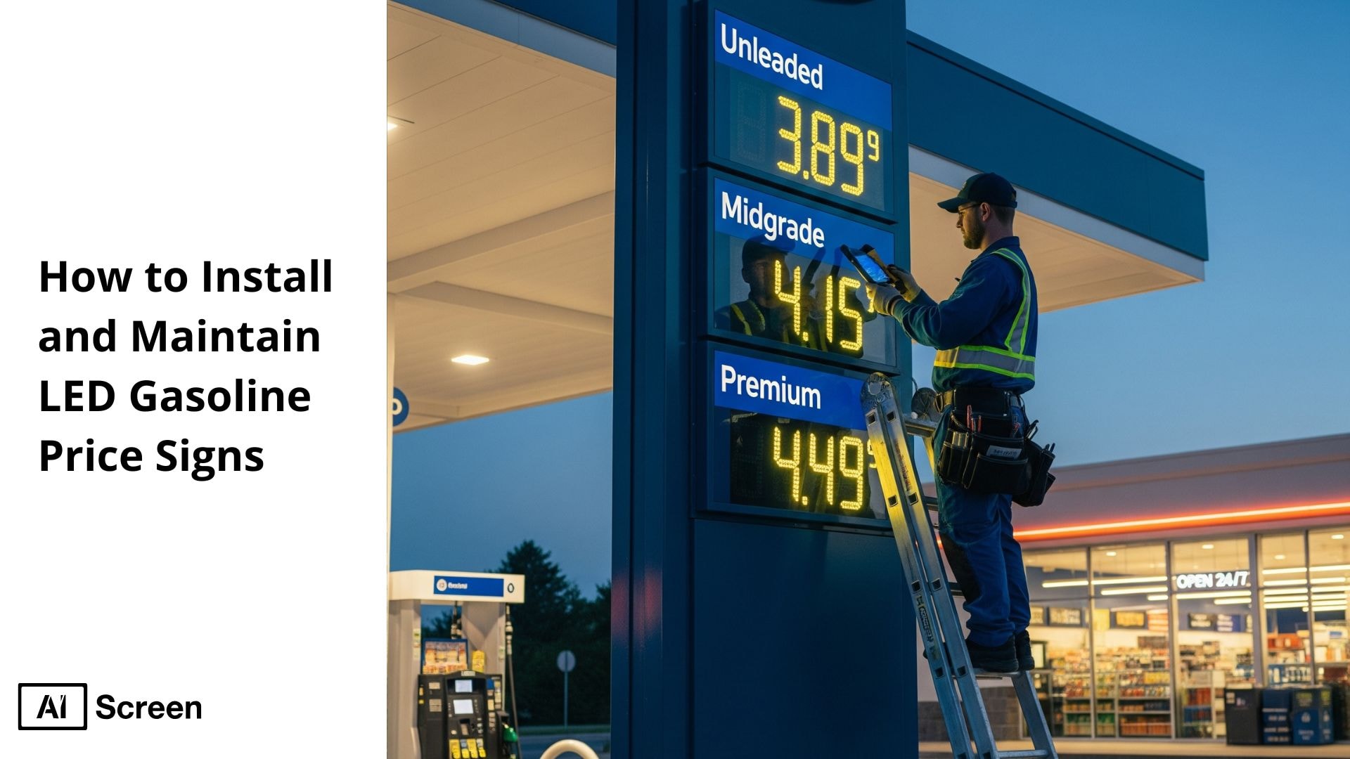 How to Install and Maintain LED Gasoline Price Signs 1 guide how to install and maintain led gasoline price signs