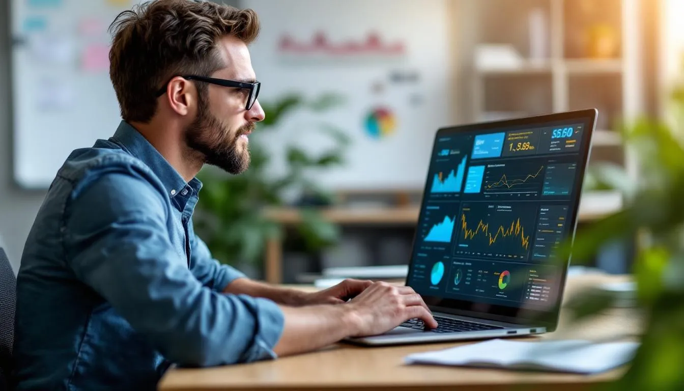 A digital marketing analyst is intently reviewing monthly SEO performance metrics, focusing on search engine rankings and organic traffic for various Australian business campaigns. The analyst is analyzing data to refine SEO strategies and improve online visibility through comprehensive SEO services. A digital marketing analyst is intently reviewing monthly SEO performance metrics, focusing on search engine rankings and organic traffic for various Australian business campaigns. The analyst is analyzing data to refine SEO strategies and improve online visibility through comprehensive SEO services.