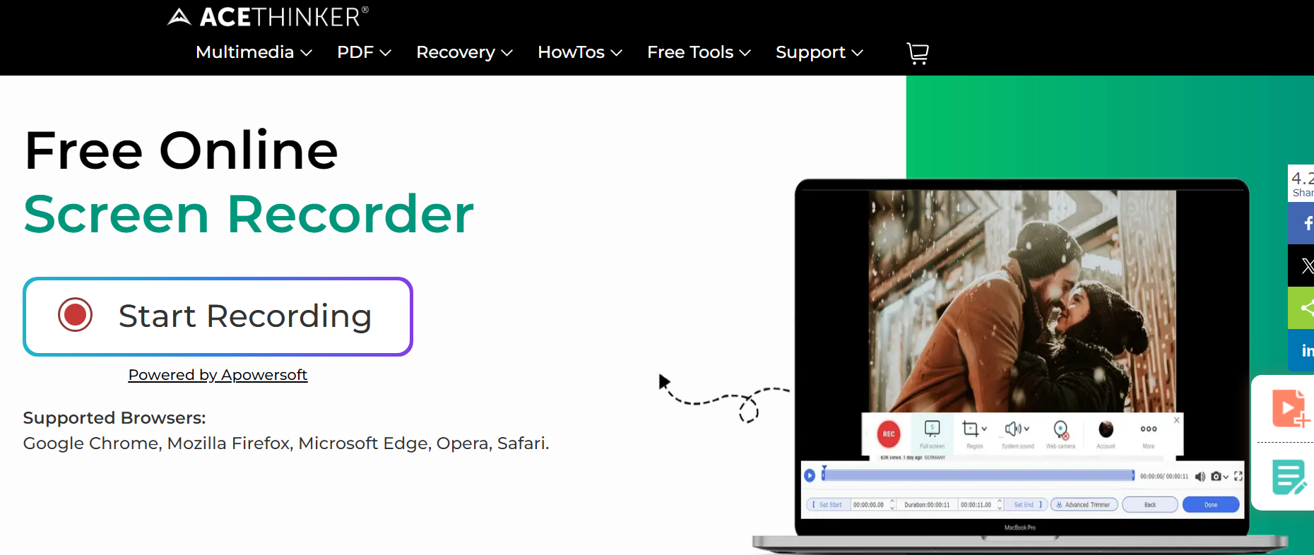 AceThinker Free Online Screen Recorder