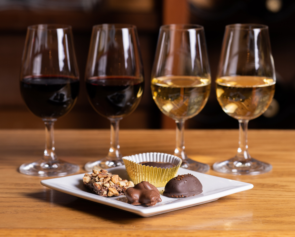 A chocolate and wine pairing at Annabelle's Chocolate Lounge