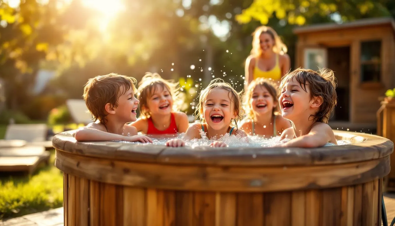 Emotional benefits of cold plunging for children, highlighting mood improvement.