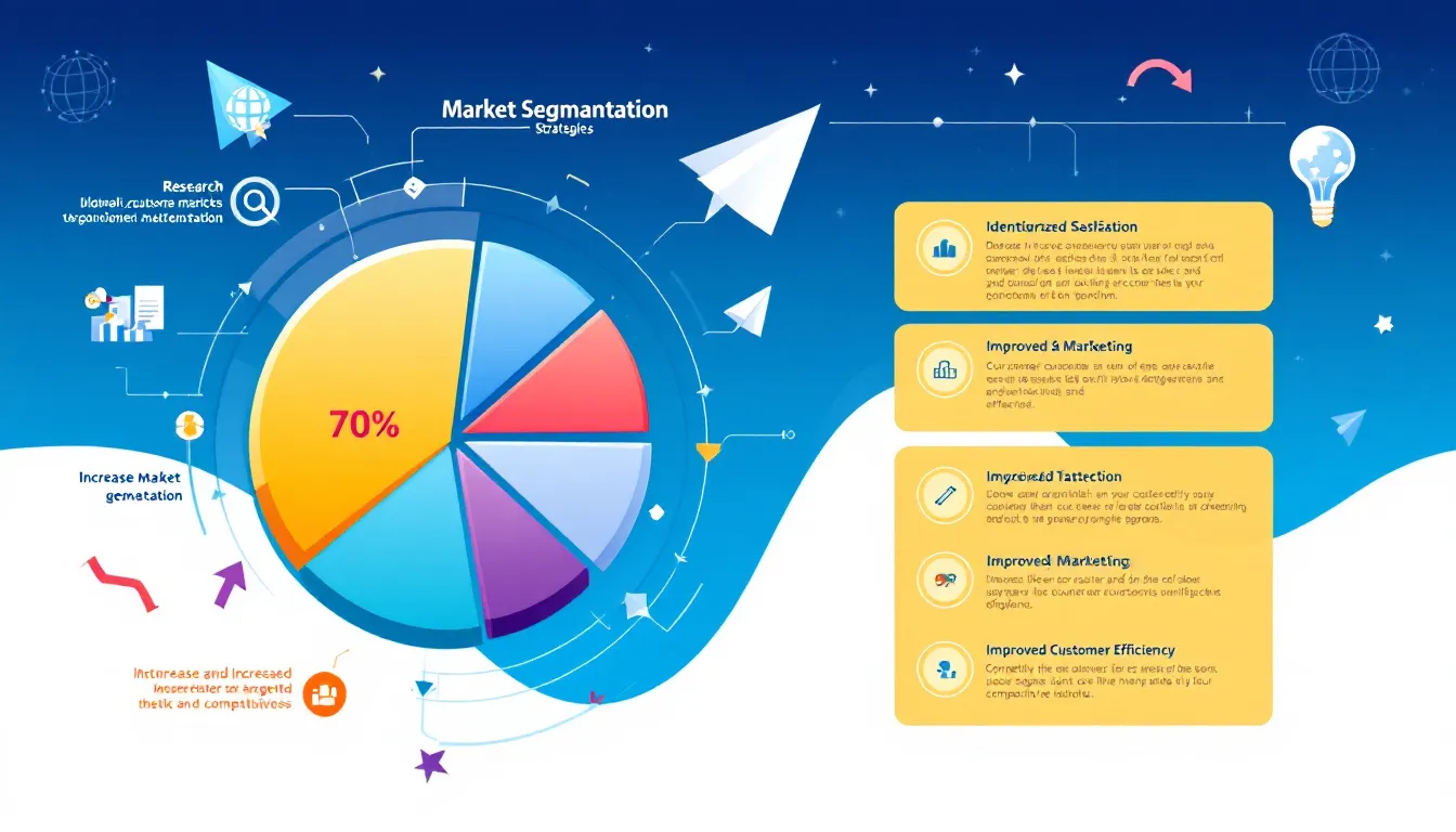 Visualización de estrategias de segmentación de mercado.