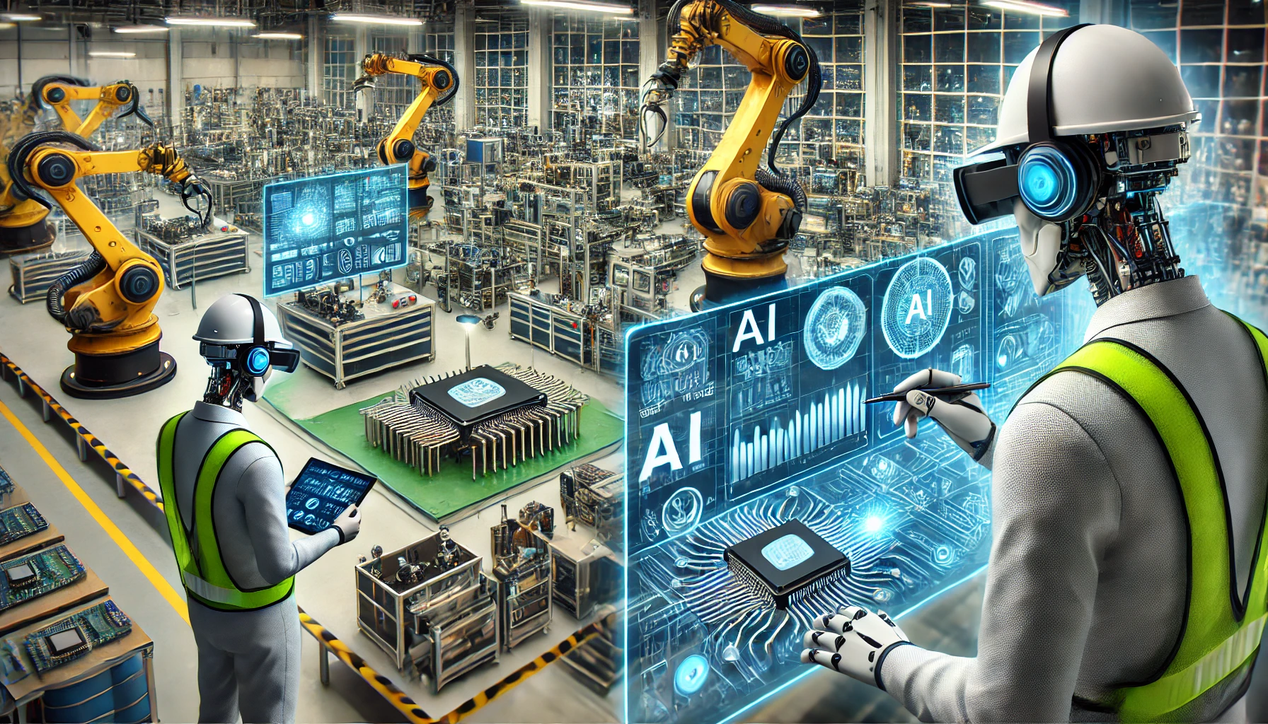 artificial intelligence (AI) and machine learning (ML) in manufacturing optimisation.