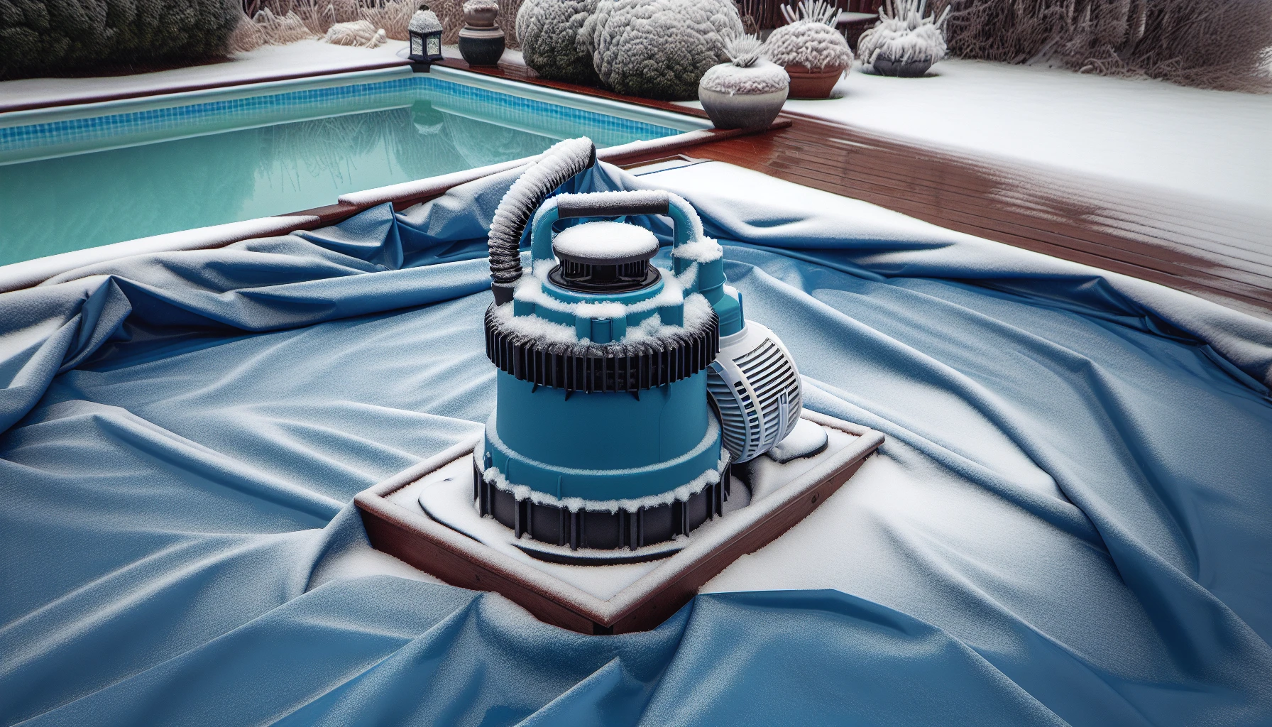 Removing Excess Water from Pool Cover