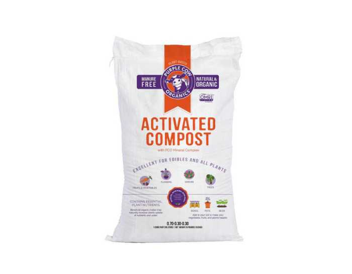 Purple Cow activated compost is  one of the best compost bags for your vegetable gardens.