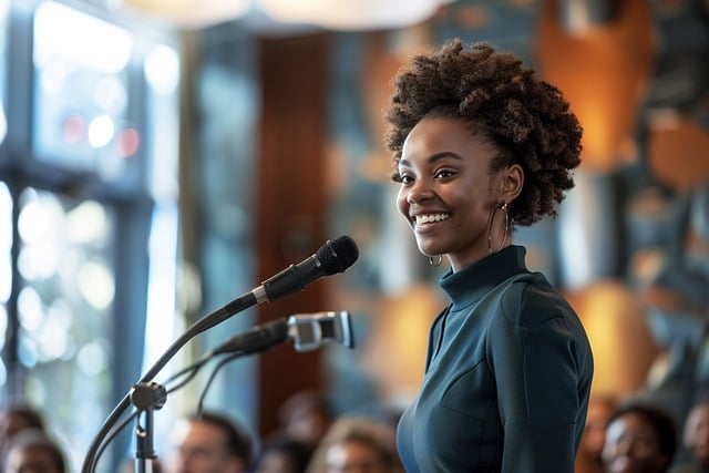 young, woman, talking