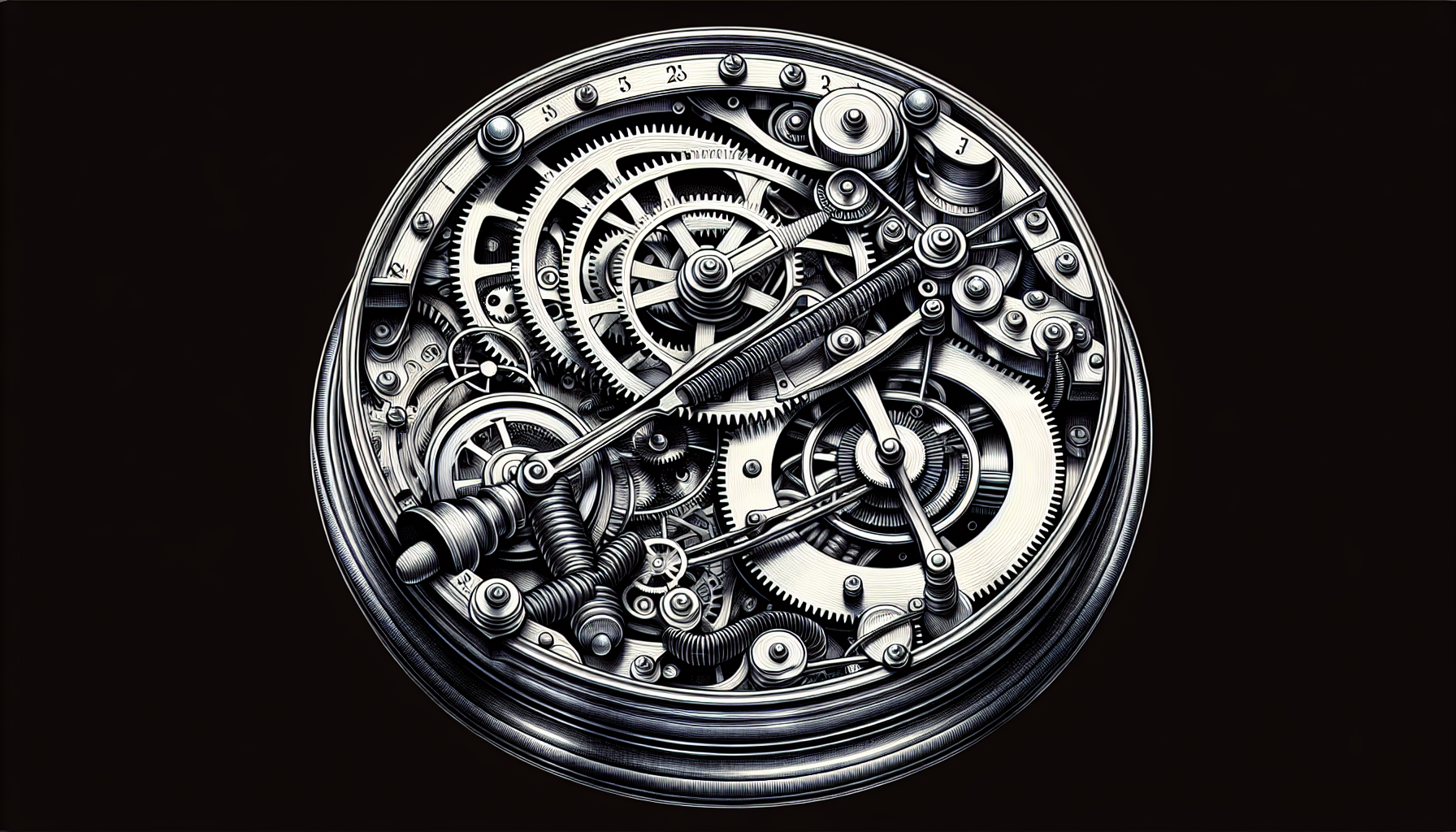 Mechanical movement in a mantel clock