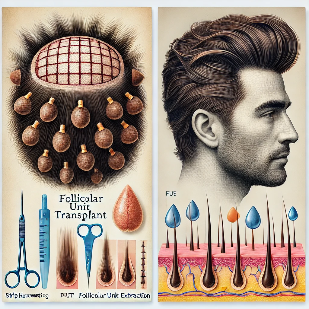 stylized image. We've come a long way from the old grids and now we provide fuller hair seamlessly. FUE