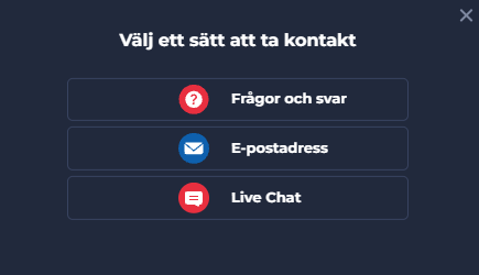 SlotV Casinos kundtjänst med frågor och svar, e-post och livechatt.