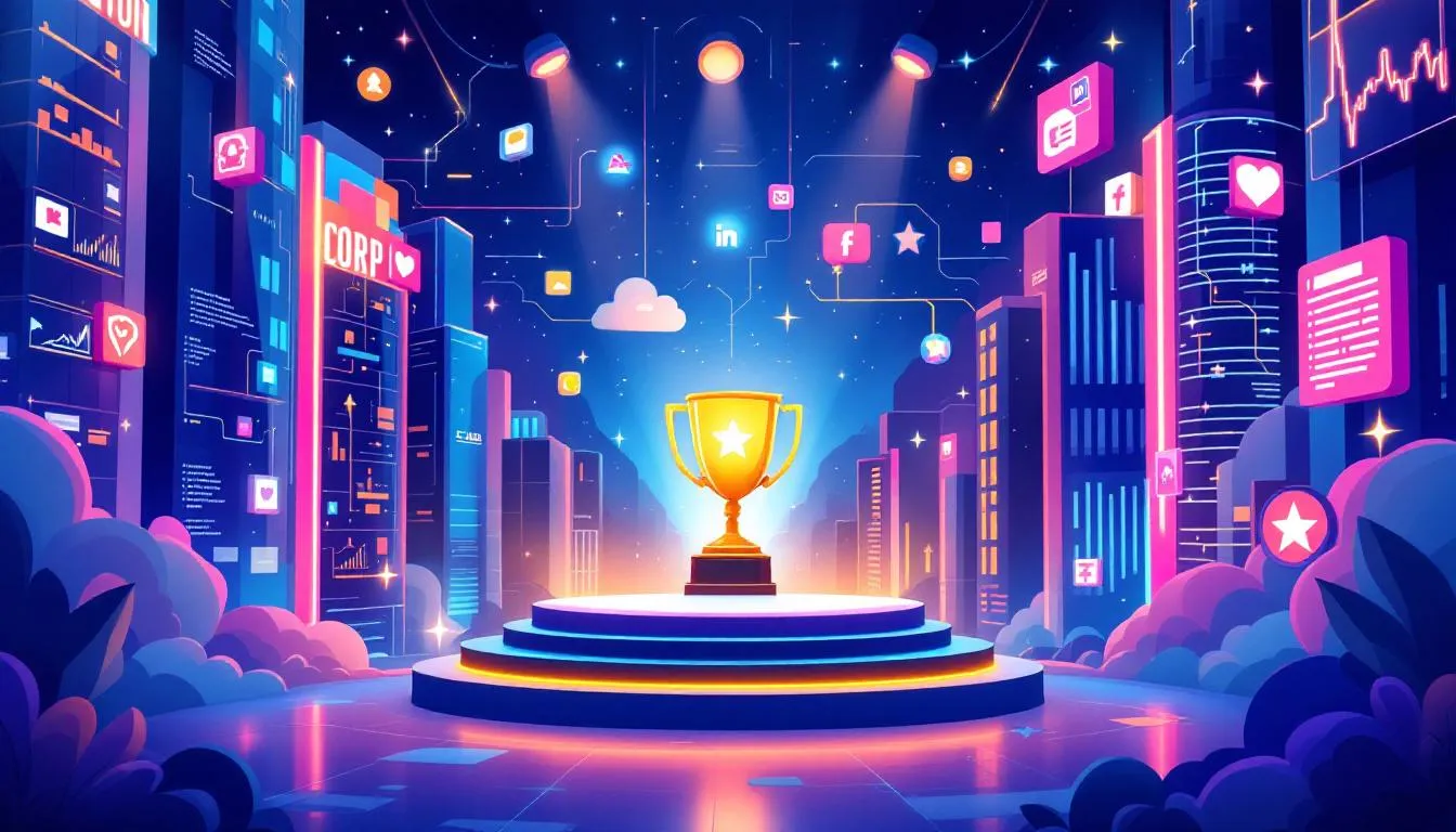 An award ceremony celebrating marketing agencies.
