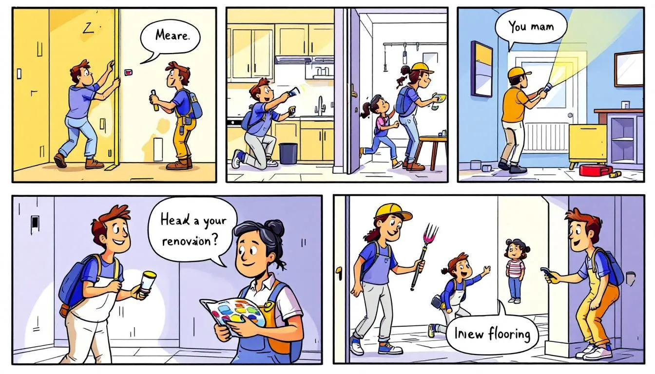 A visual representation of essential steps homeowners should take during a renovation, part of the homeowner's guide to renovating smarter.