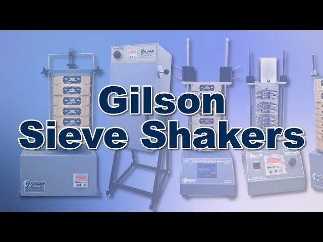 Illustration of a Gilson sieve shaker in operation