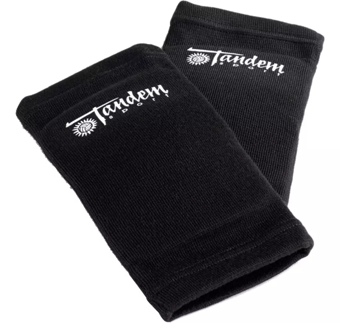 Tandem elbow pads are highly recommended by moms as preferred volleyball equipment.