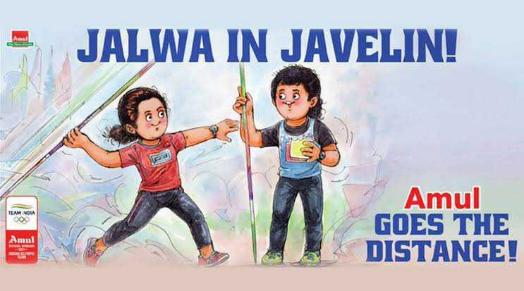 Amul's Ad Celebrating Neeraj Chopra's Win 