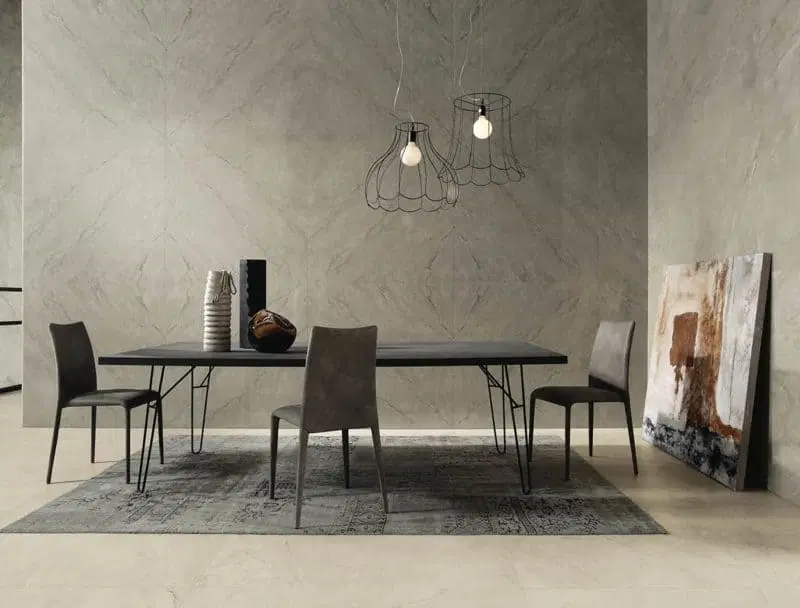 Just take a look at these stunning, polished, extra-large 120x120cm Muse porcelain floor and wall tiles by Imola Ceramica.