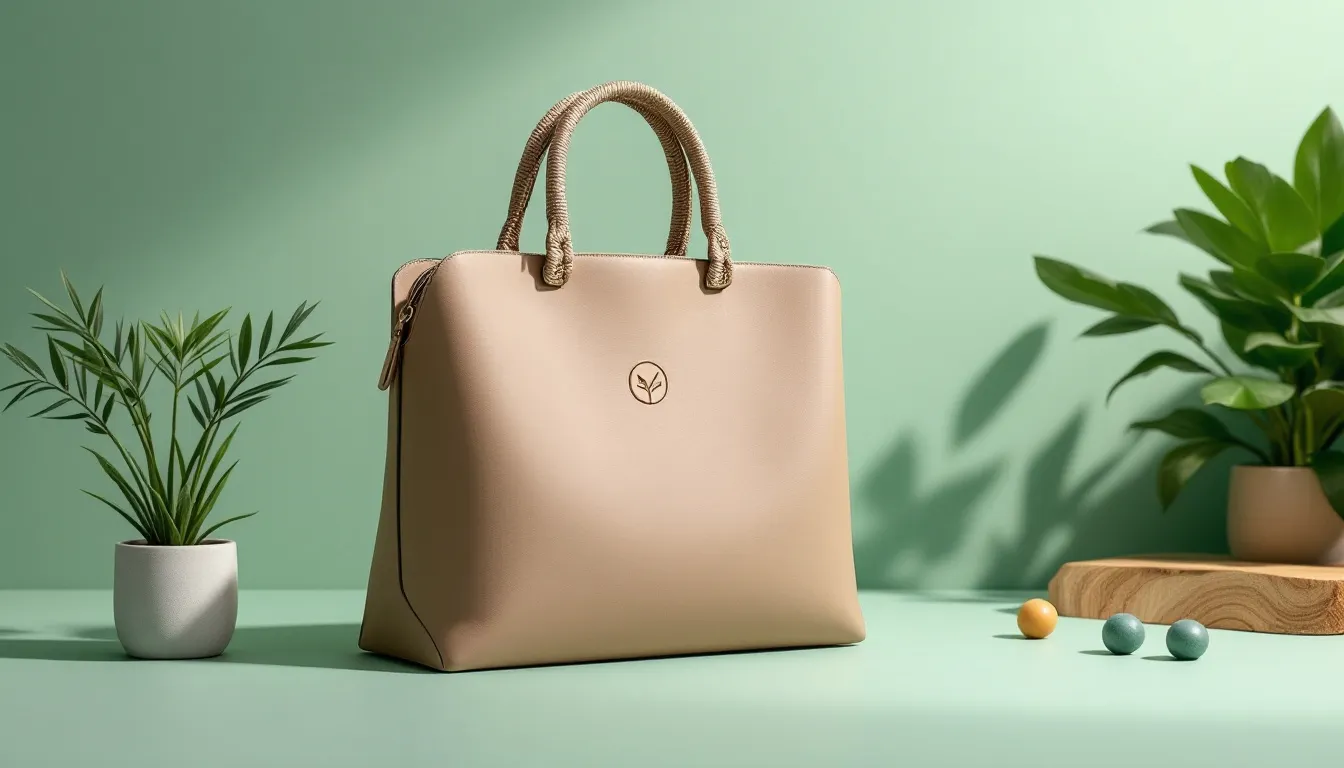 Eco-friendly conference bags made from sustainable materials.