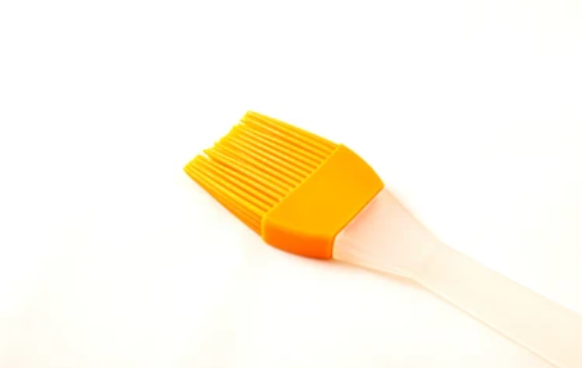 yellow pure silicone brush