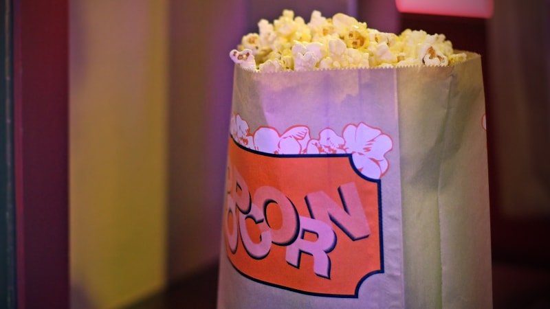 Branded popcorn packaging 