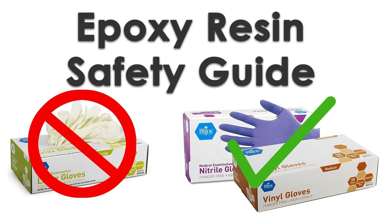 Safety precautions when working with epoxy gel
