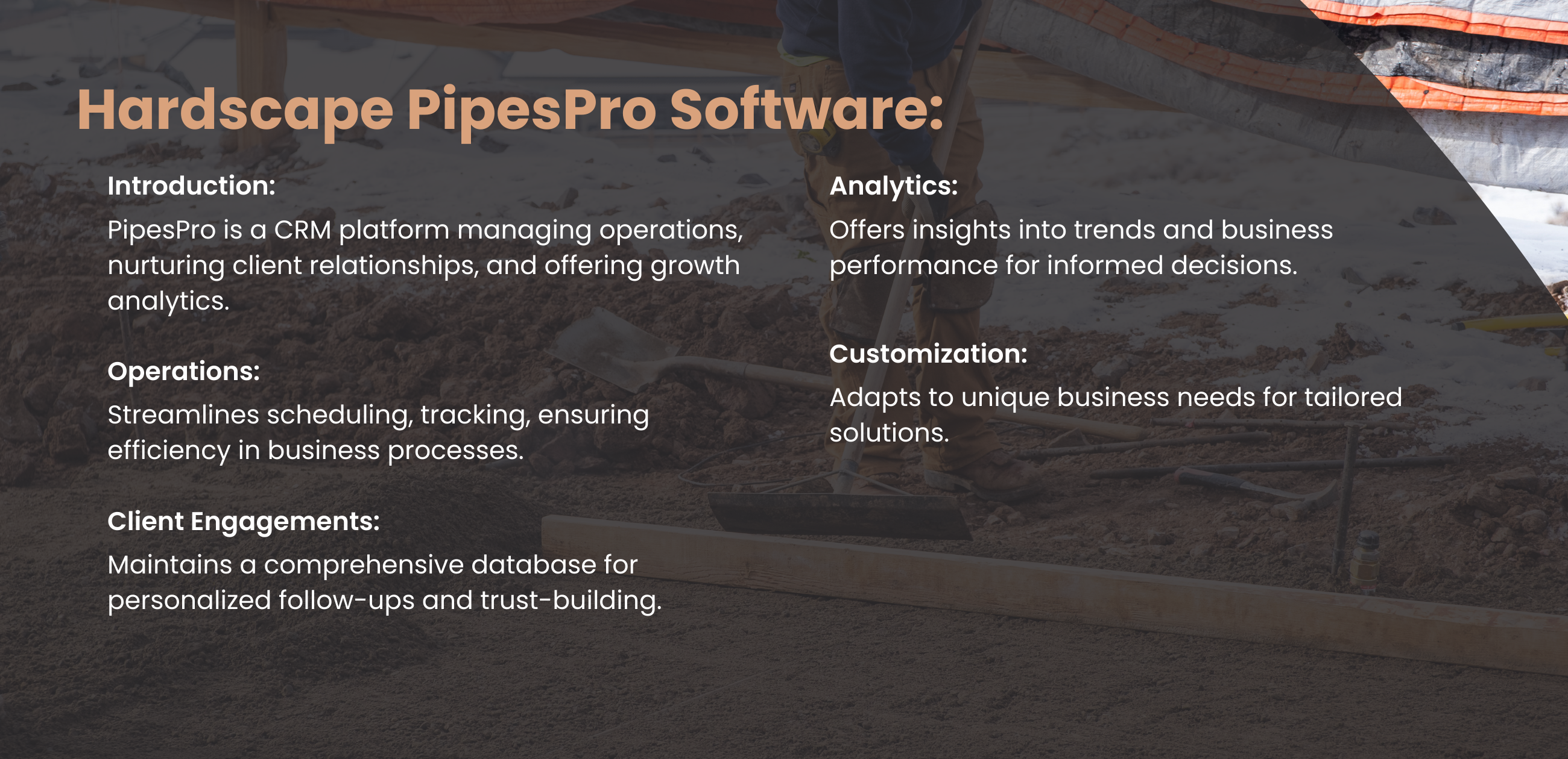 Hardscape PipesPro Software: Cultivating Client Relationships