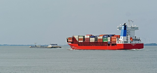 westerschelde, to the north sea, container freighters