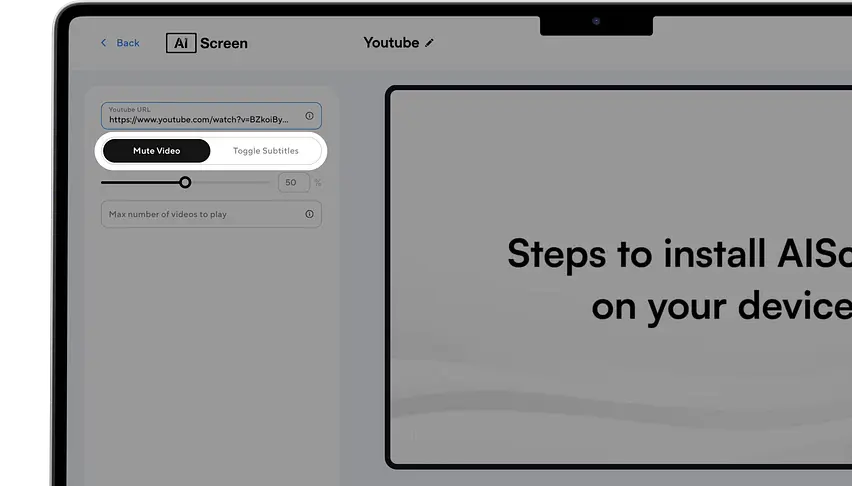 enable the mute video option to play content without sound