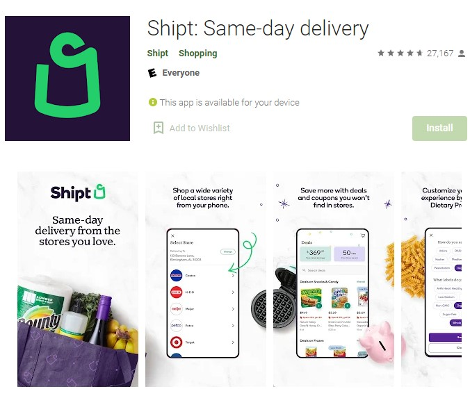 4.) Shipt: Same-day delivery