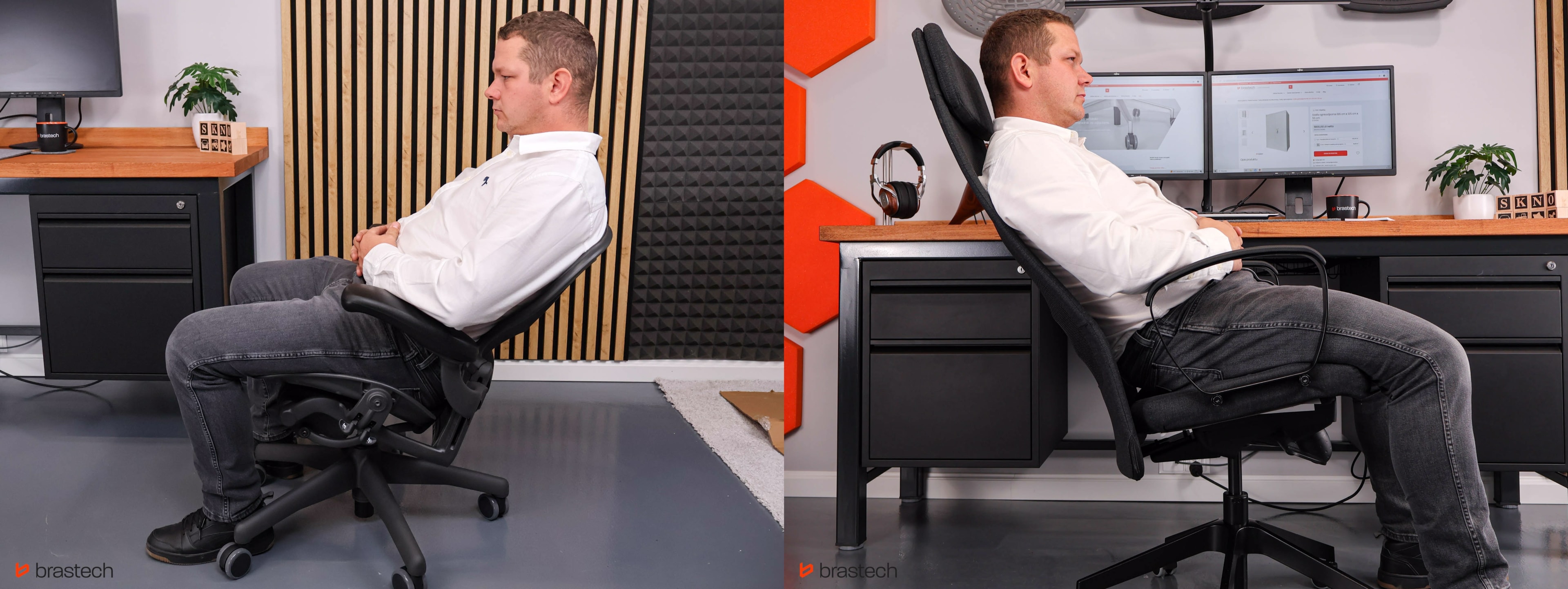 Wizualizacja odchylenia Herman Miller Aeron vs Ikea Marcus. Źródło: Brastech